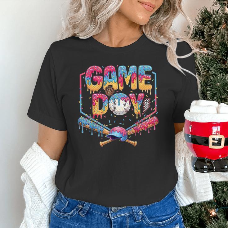 Retro Game Day Baseball Ice Cream Drip For Men Boy Kids Unisex T-Shirt Retro Game Day Baseball Ice Cream Drip For Men Boy Kids Unisex T-Shirt