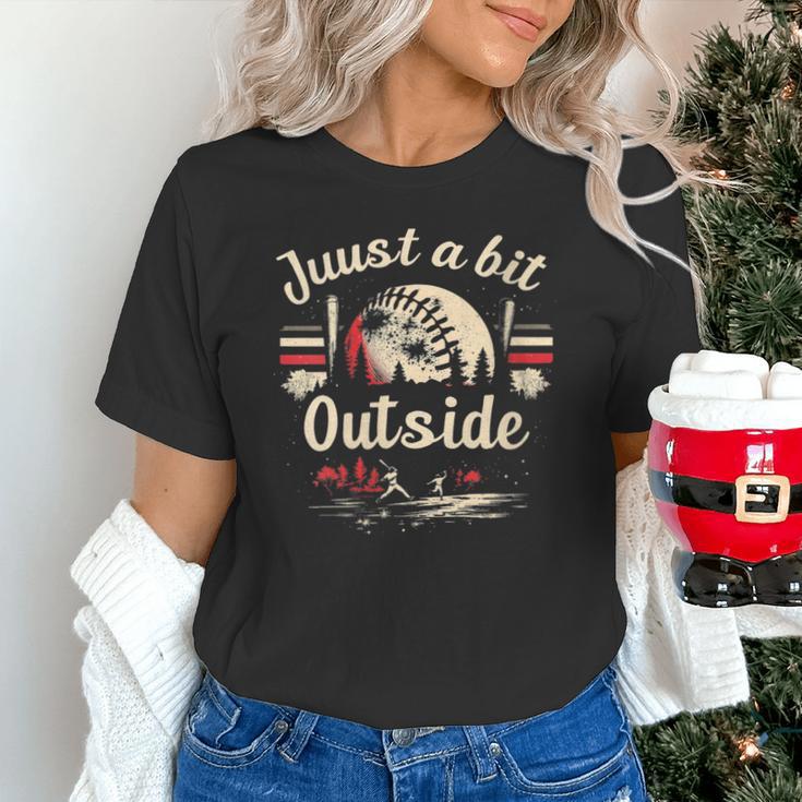 Retro Quote Just a Bit Outside Baseball Vintage Unisex T-Shirt Retro Quote Just a Bit Outside Baseball Vintage Unisex T-Shirt