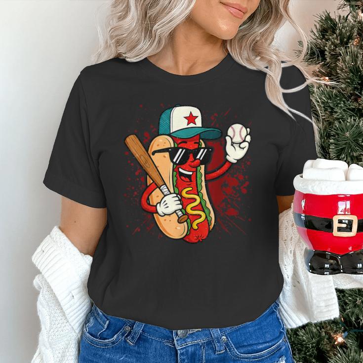 Retro Vintage Baseball Hot Dogs Unisex T-Shirt