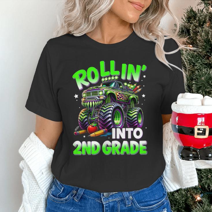 Rollin' Into 2nd Grade Monster Truck Back To School Boys Unisex T-Shirt Rollin' Into 2nd Grade Monster Truck Back To School Boys Unisex T-Shirt