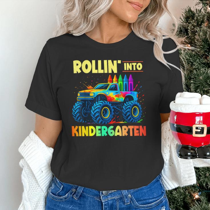 Rollin' Into Kindergarten Monster Car Back To School Boys Unisex T-Shirt Rollin' Into Kindergarten Monster Car Back To School Boys Unisex T-Shirt