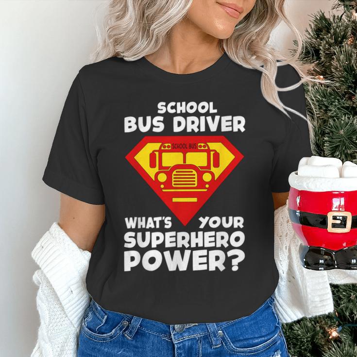 School Bus Driver Superhero Back To School Unisex T-Shirt