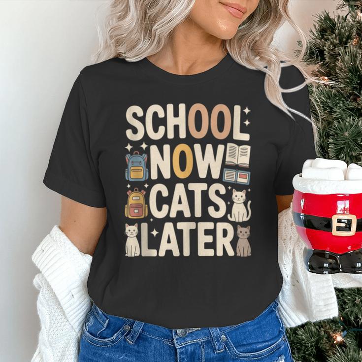 School Now Cats Later Back To School Unisex T-Shirt School Now Cats Later Back To School Unisex T-Shirt