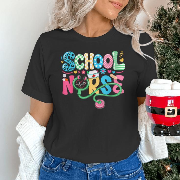 School Nurse Colorful Costume Back To School Nursing Job Unisex T-Shirt