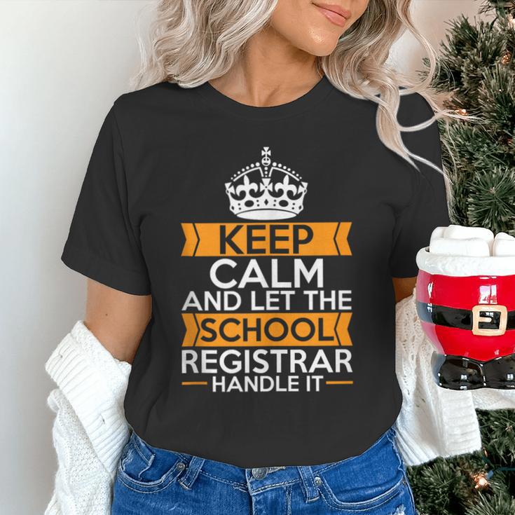 School Registry Student Enrollment Back To School Registrar Unisex T-Shirt