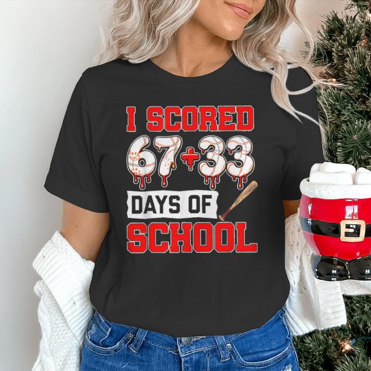 I Scored 6733 100th Days Of School Baseball Six Seven Meme Unisex T-Shirt