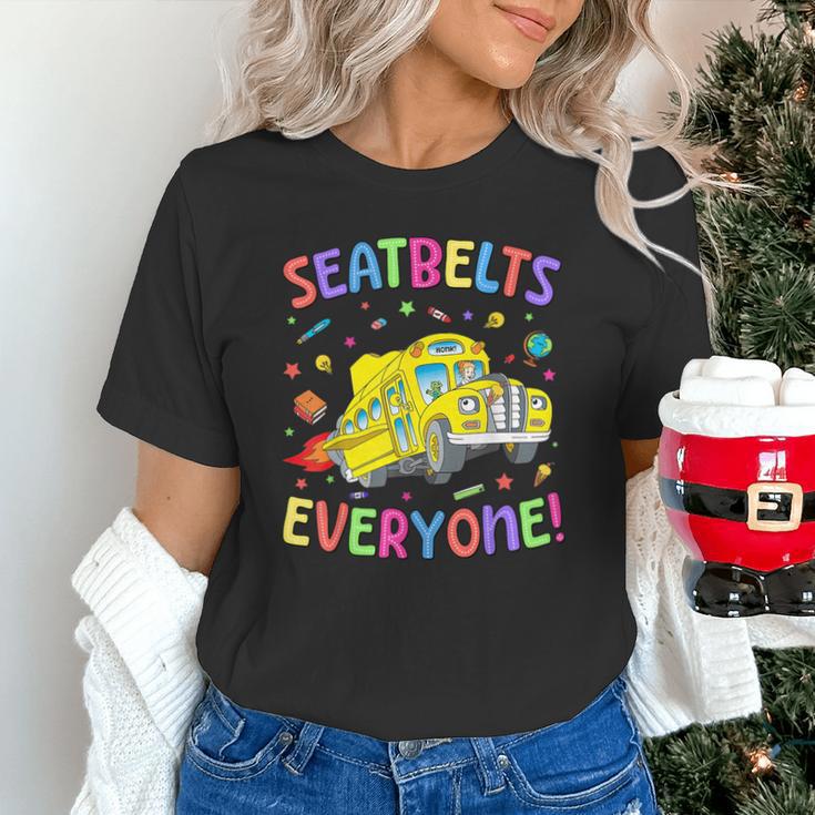 Seatbelt School Bus Driver Everyone Back To School Unisex T-Shirt Seatbelt School Bus Driver Everyone Back To School Unisex T-Shirt
