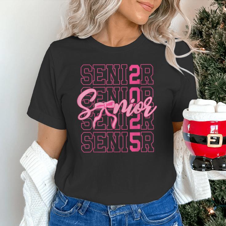 Senior 2025 Coquette Pink Bow Class Of 2025 Back To School Unisex T-Shirt