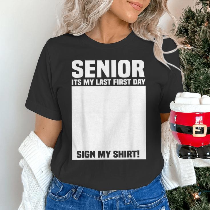 Senior 2026 Last First Day Senior Back To School Sign My Unisex T-Shirt Senior 2026 Last First Day Senior Back To School Sign My Unisex T-Shirt