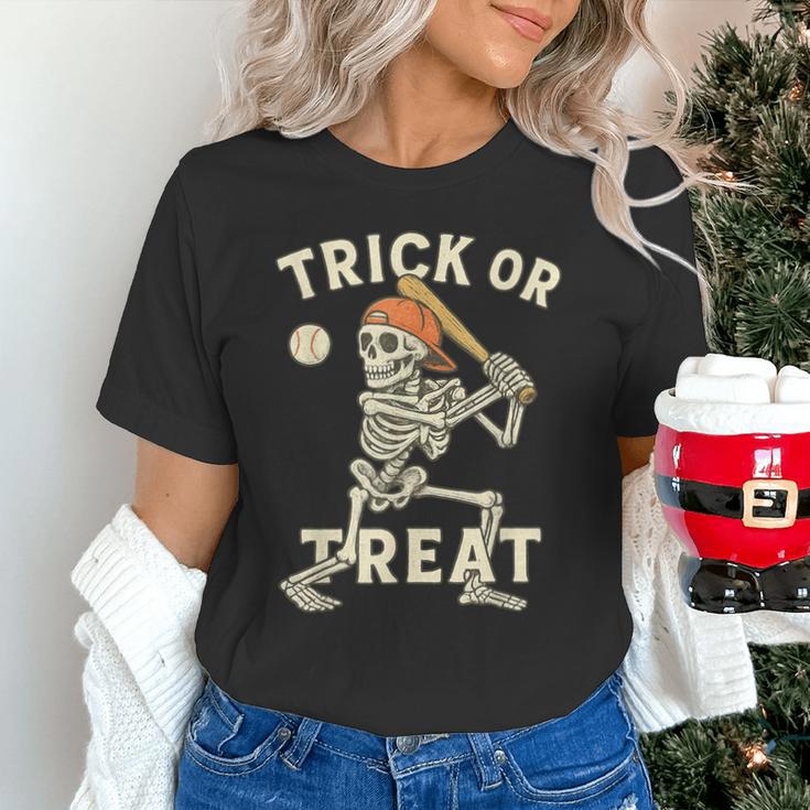 Skeleton Baseball Halloween Costume Men Boys Kids Tee Unisex T-Shirt