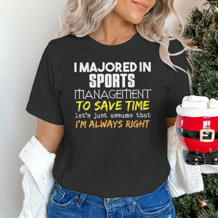 Sports Management Major For Back To School Unisex T-Shirt Sports Management Major For Back To School Unisex T-Shirt