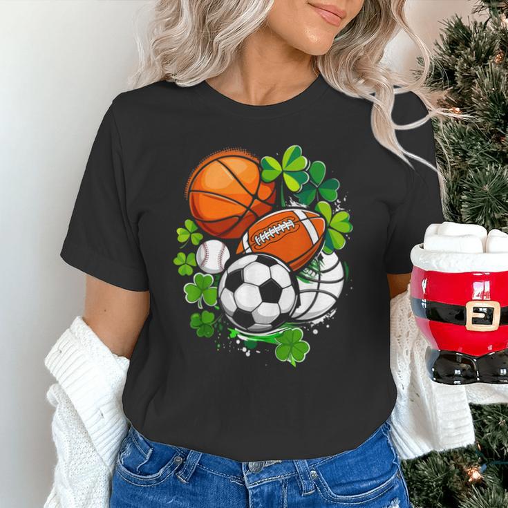 St Patricks Day Shamrock Basketball Baseball Football Soccer Unisex T-Shirt