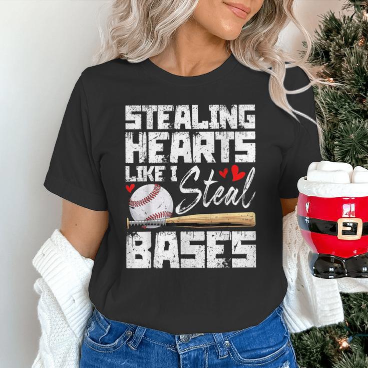 Stealing Hearts Like I Steal Bases Baseball Valentines Unisex T-Shirt Stealing Hearts Like I Steal Bases Baseball Valentines Unisex T-Shirt