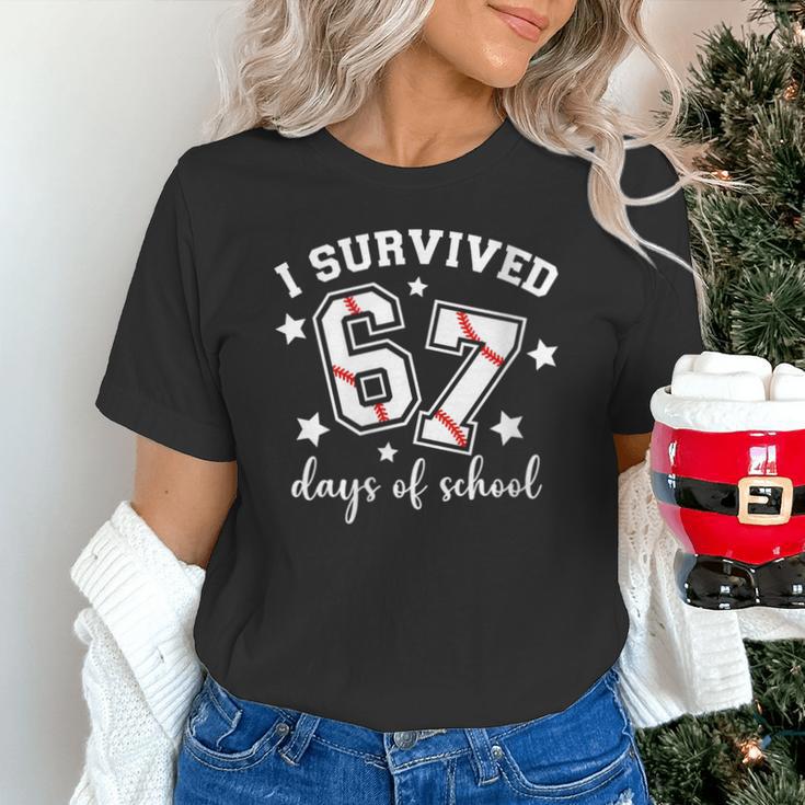 I Survived 67 Days Of School Baseball Six Seven Teacher Unisex T-Shirt I Survived 67 Days Of School Baseball Six Seven Teacher Unisex T-Shirt