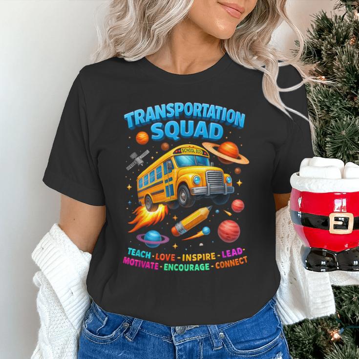 Transportation Squad School Bus Back To School Retro Unisex T-Shirt Transportation Squad School Bus Back To School Retro Unisex T-Shirt