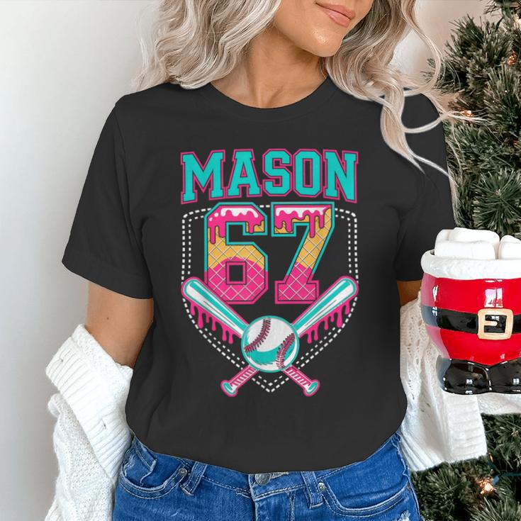 Trendy Mason 67 Mem Ice Cream Drip Baseball Birthday Costume Unisex T-Shirt Trendy Mason 67 Mem Ice Cream Drip Baseball Birthday Costume Unisex T-Shirt