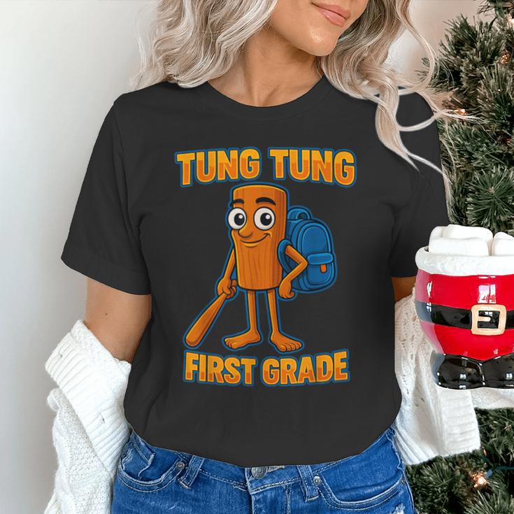 Tung Tung Sahur First Grade Italian Brainrot Back To School Unisex T-Shirt Tung Tung Sahur First Grade Italian Brainrot Back To School Unisex T-Shirt