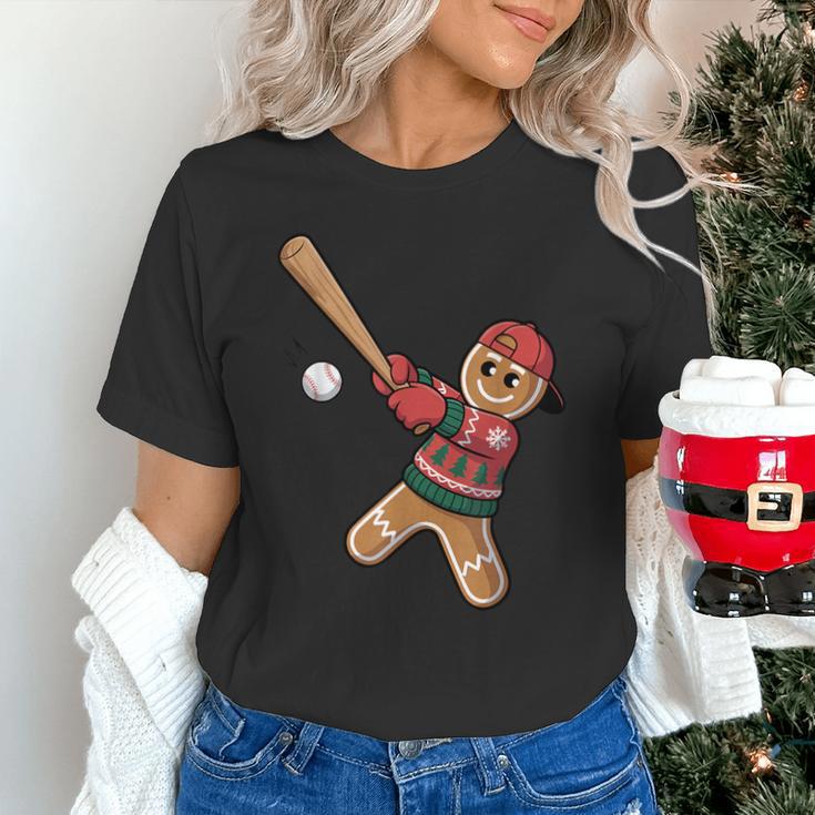 Ugly Christmas Sweater Gingerbread Baseball Toddler Kids Unisex T-Shirt
