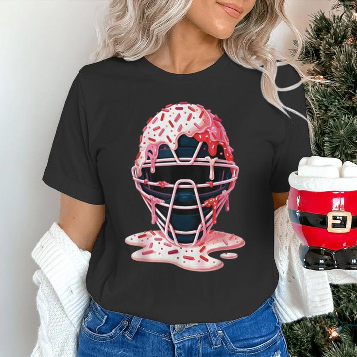 Valentine Baseball Catcher Mask Ice Cream Drip Tee For Boys Unisex T-Shirt