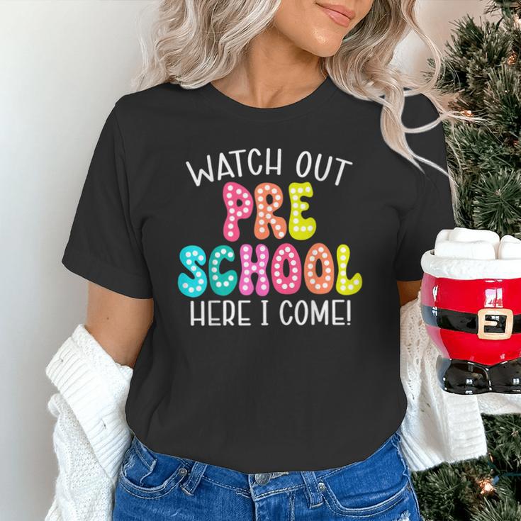 Watch Out Preschool Here I Come Back To School Unisex T-Shirt Watch Out Preschool Here I Come Back To School Unisex T-Shirt