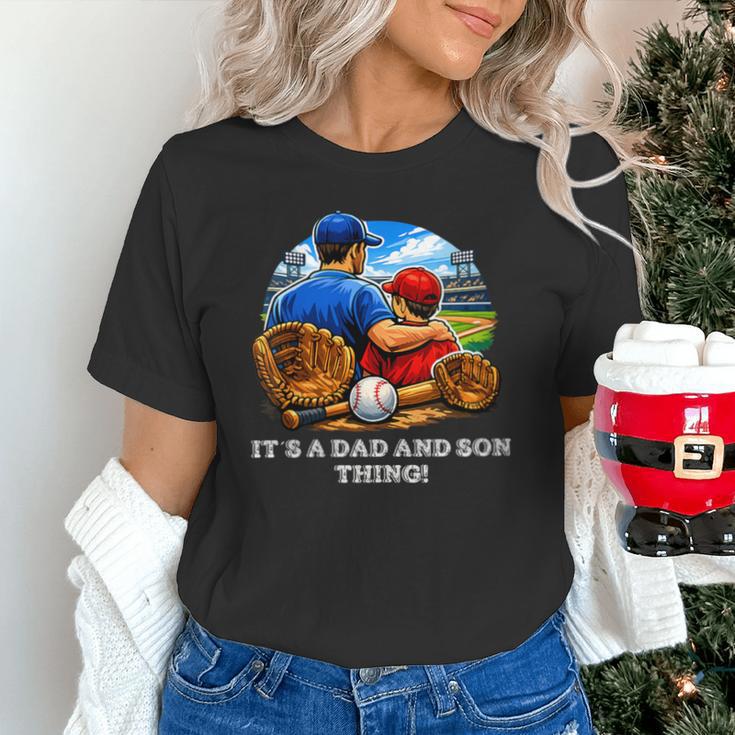 Women's Father Son Baseball Father's Day Unisex T-Shirt