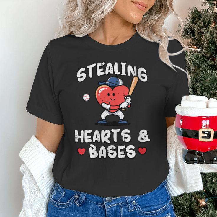 Women's Valentines Day Baseball Stealing Hearts Bases Boys Kids Men Unisex T-Shirt Women's Valentines Day Baseball Stealing Hearts Bases Boys Kids Men Unisex T-Shirt