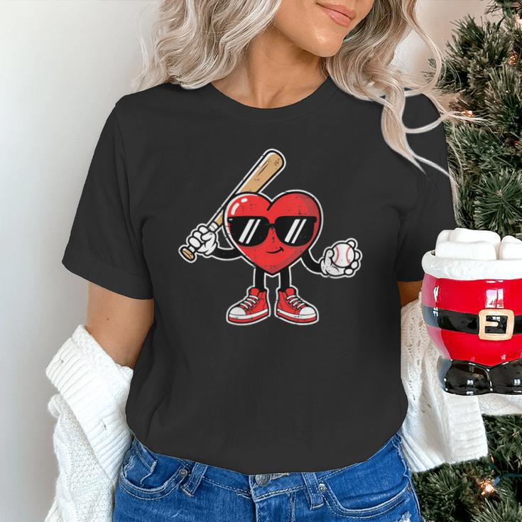 Women's Valentines Day Heart Baseball Player Sports Boys Kids Men Unisex T-Shirt Women's Valentines Day Heart Baseball Player Sports Boys Kids Men Unisex T-Shirt