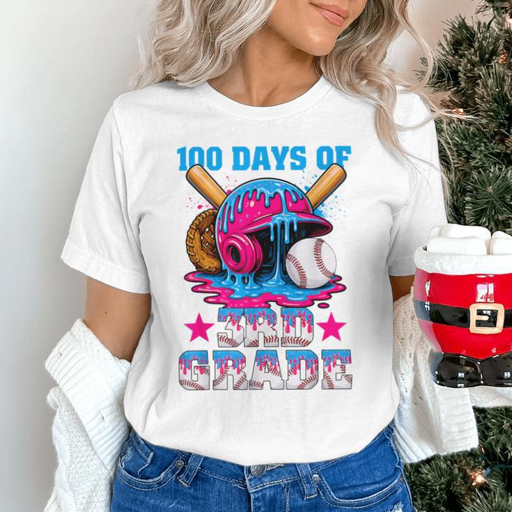 100 Days Of 3rd Grade Baseball 100th Day Of School Boys Kids Unisex T-Shirt