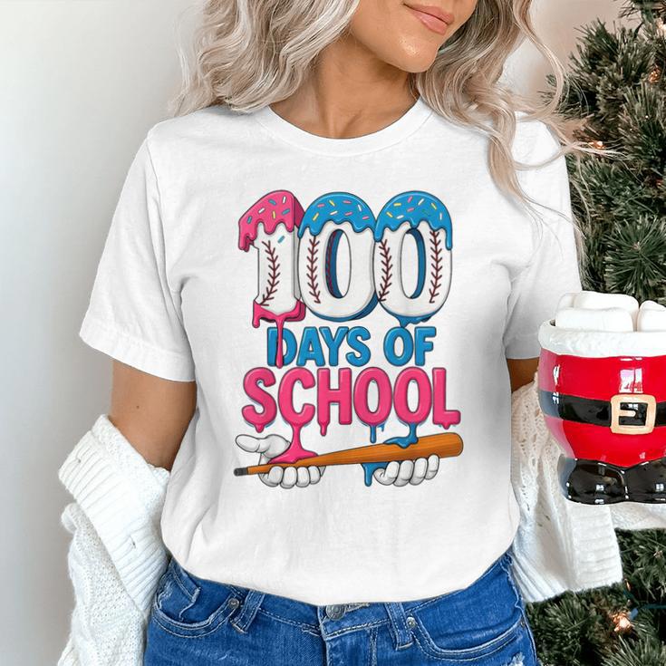 100 Days Of School Baseball Drip Bat 100th Day Of School Boy Unisex T-Shirt 100 Days Of School Baseball Drip Bat 100th Day Of School Boy Unisex T-Shirt
