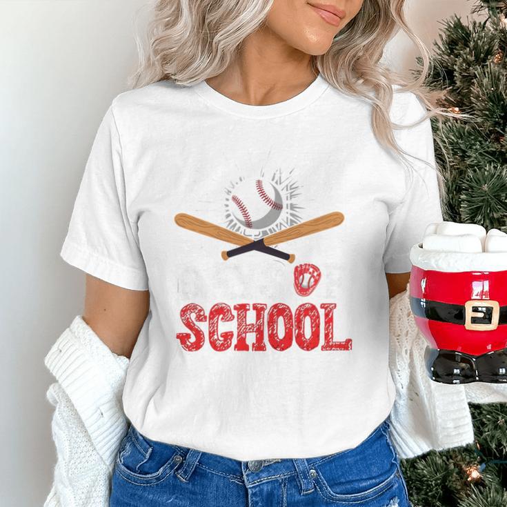 100 Days Of School Baseball 100 Days Smarter Boys Student Unisex T-Shirt