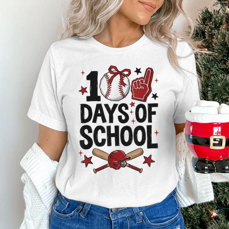 100 Days Of School Coquette Bow Baseball 100th Day Girl Kid Unisex T-Shirt 100 Days Of School Coquette Bow Baseball 100th Day Girl Kid Unisex T-Shirt