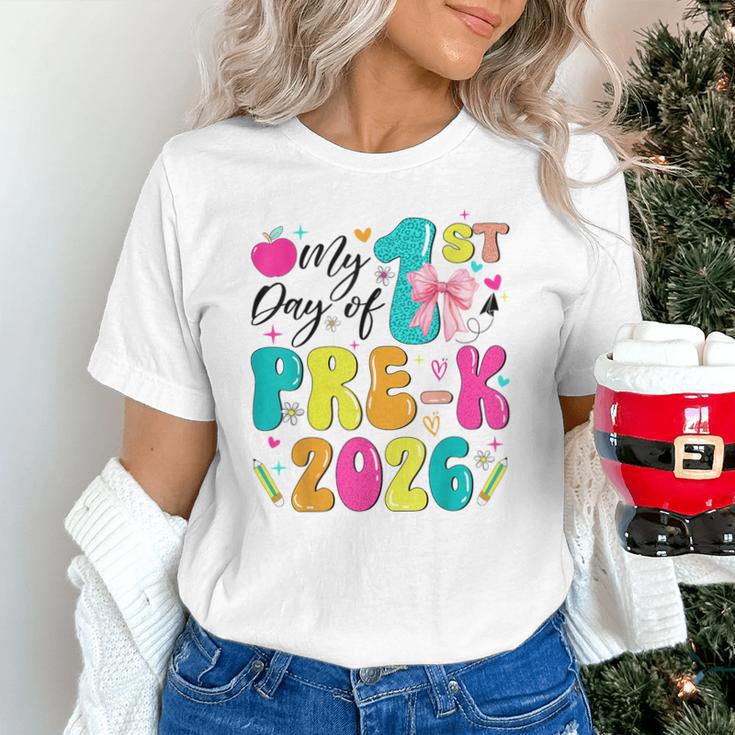 My 1st Day Of Pre-K 2026 Back To School Bow PreK Kids Girls Unisex T-Shirt My 1st Day Of Pre-K 2026 Back To School Bow PreK Kids Girls Unisex T-Shirt