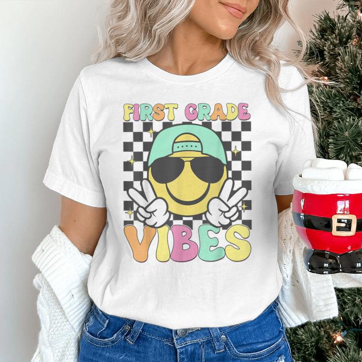 1st Grade Vibes Smile Face Back To School First Grade Unisex T-Shirt 1st Grade Vibes Smile Face Back To School First Grade Unisex T-Shirt