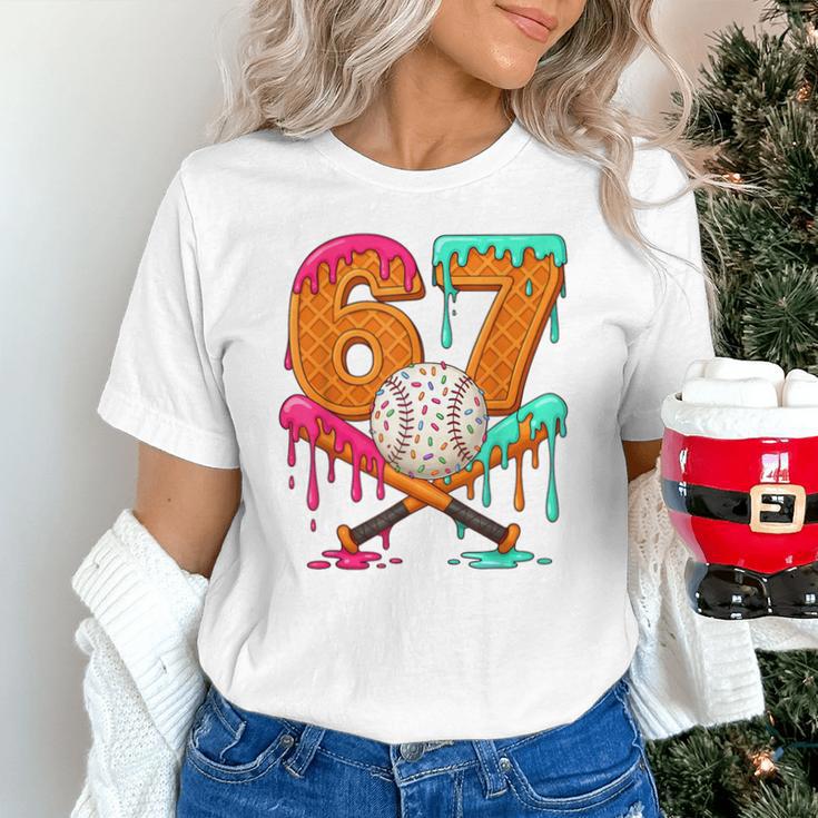 67 Ice Cream Drip Baseball Number 67 Player 67th Birthday Unisex T-Shirt 67 Ice Cream Drip Baseball Number 67 Player 67th Birthday Unisex T-Shirt