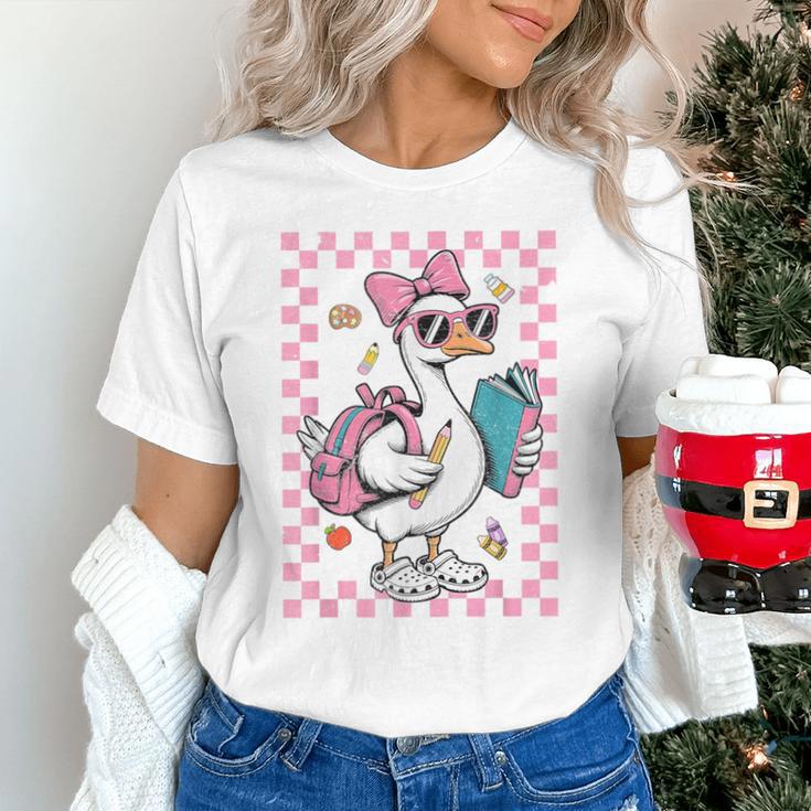 Back To School Goose First Day Of School Boy Girl Unisex T-Shirt Back To School Goose First Day Of School Boy Girl Unisex T-Shirt