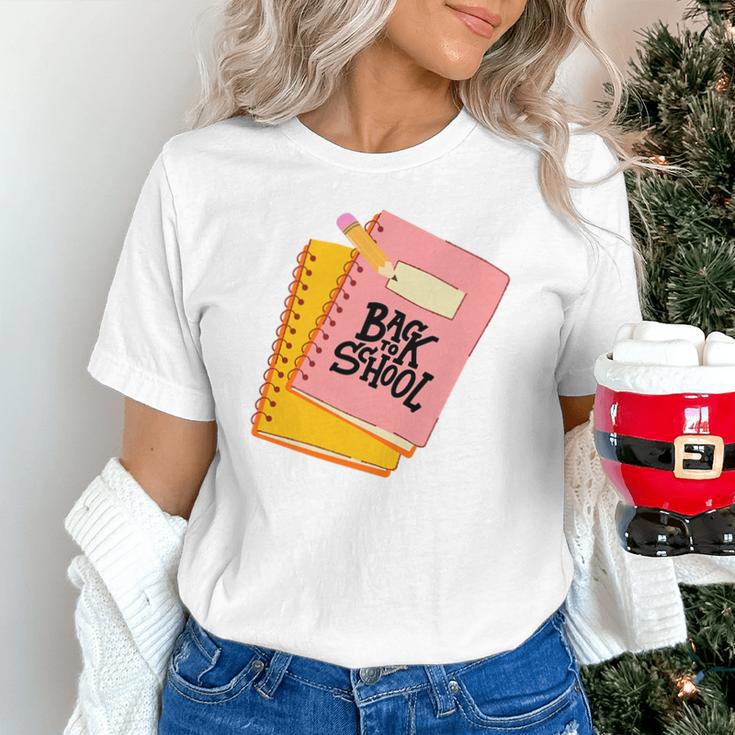 Back To School Notebook And Pencil Graphic Design Premium Tri-Blend Unisex T-Shirt