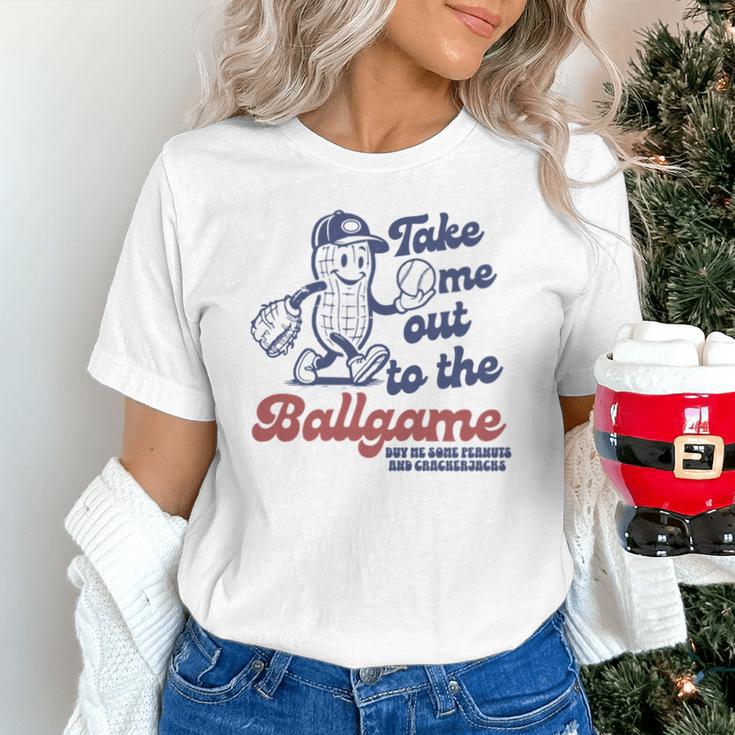 Take Me Out To The Ball Game Retro Peanuts Baseball Sports Unisex T-Shirt Take Me Out To The Ball Game Retro Peanuts Baseball Sports Unisex T-Shirt