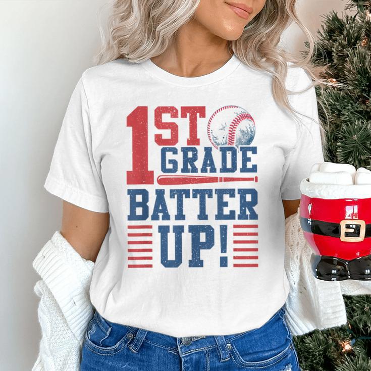 Baseball 1st Grade Back To School 1st Grade Batter Up Unisex T-Shirt