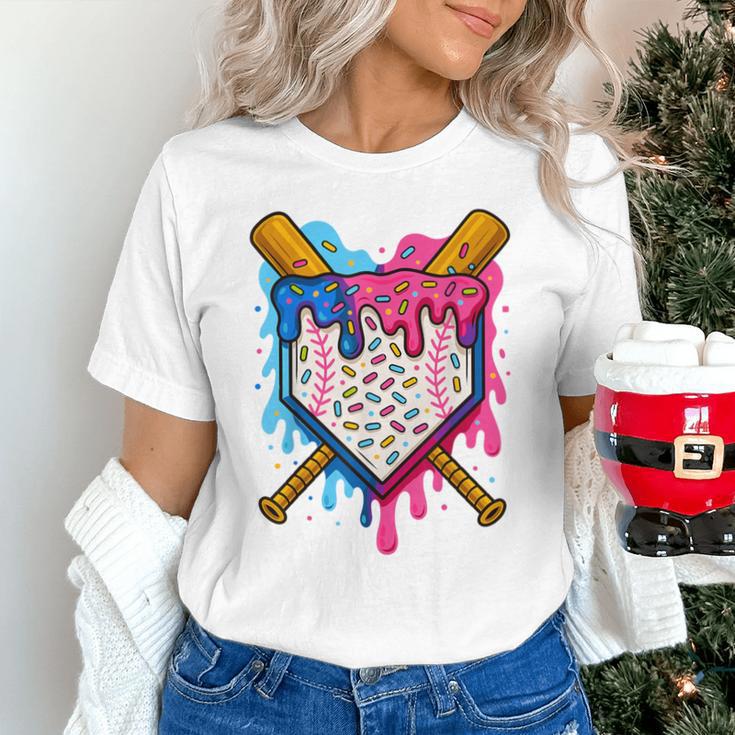 Baseball Boys Ice Cream Drip Baseball Unisex T-Shirt