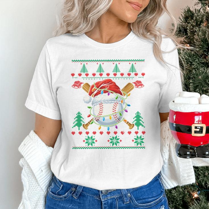 Baseball Christmas Ugly Sweater Santa Sport Men Kids Unisex T-Shirt Baseball Christmas Ugly Sweater Santa Sport Men Kids Unisex T-Shirt