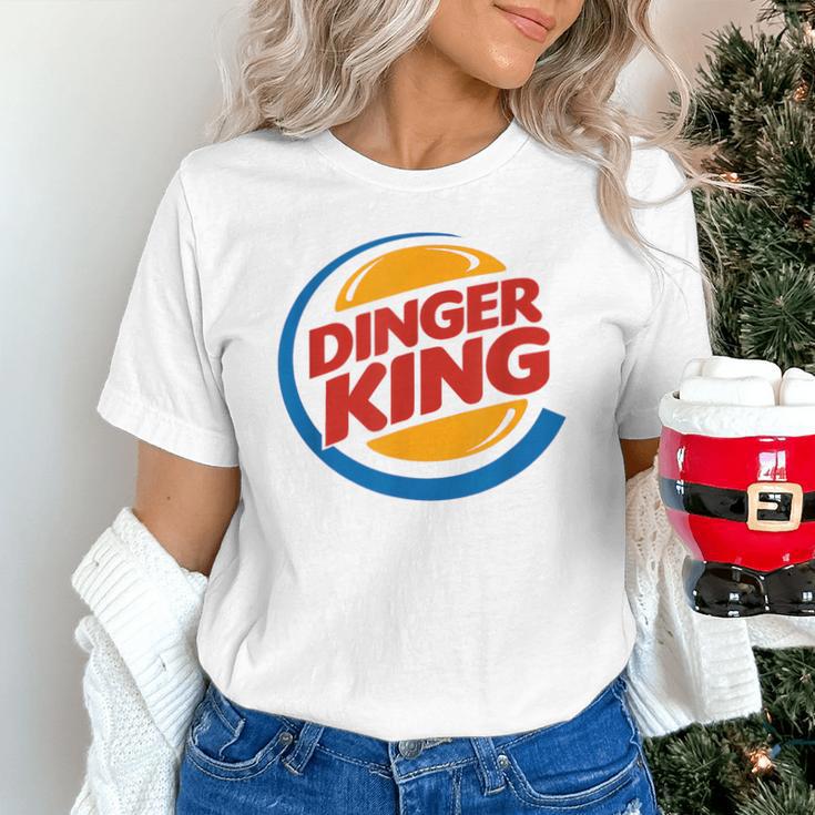 Baseball Dinger King Logo For Home Run Players And Fan Unisex T-Shirt Baseball Dinger King Logo For Home Run Players And Fan Unisex T-Shirt
