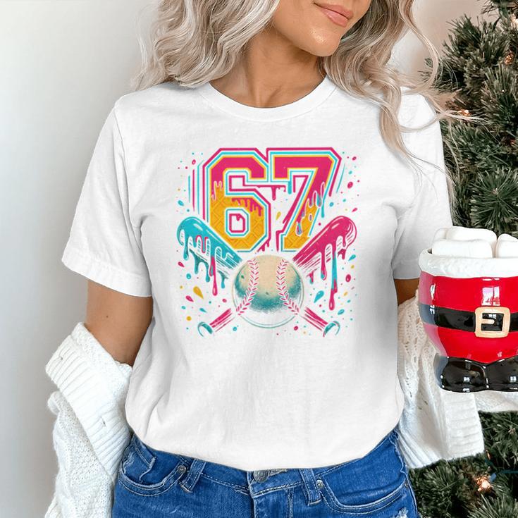 Baseball Drip 6 7 Number 67 Six Seven Meme Boys Kids Unisex T-Shirt