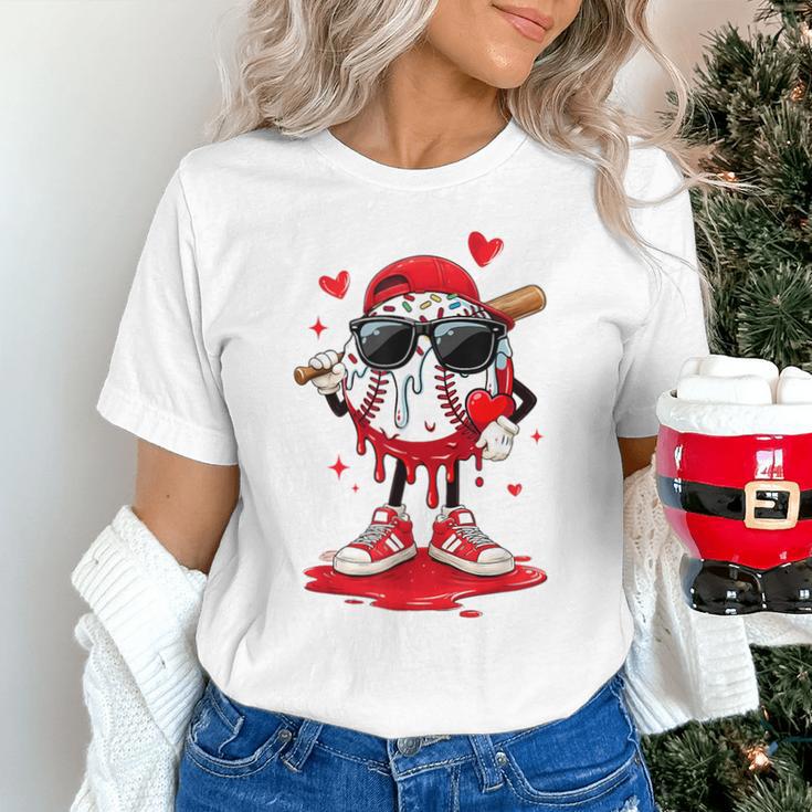 Baseball Drip Ice Cream Sunglasses Boys Youth Kids Valentine Unisex T-Shirt