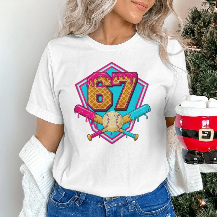 Baseball Drip Jersey Number 67 For Players & 67th Birthday Premium Tri-Blend Unisex T-Shirt Baseball Drip Jersey Number 67 For Players & 67th Birthday Premium Tri-Blend Unisex T-Shirt