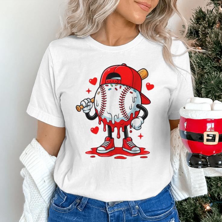 Baseball Drip Valentines Unisex T-Shirt