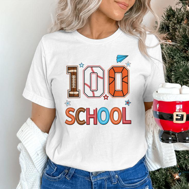 Baseball Football Basketball I Survived 100 Days Of School Unisex T-Shirt Baseball Football Basketball I Survived 100 Days Of School Unisex T-Shirt