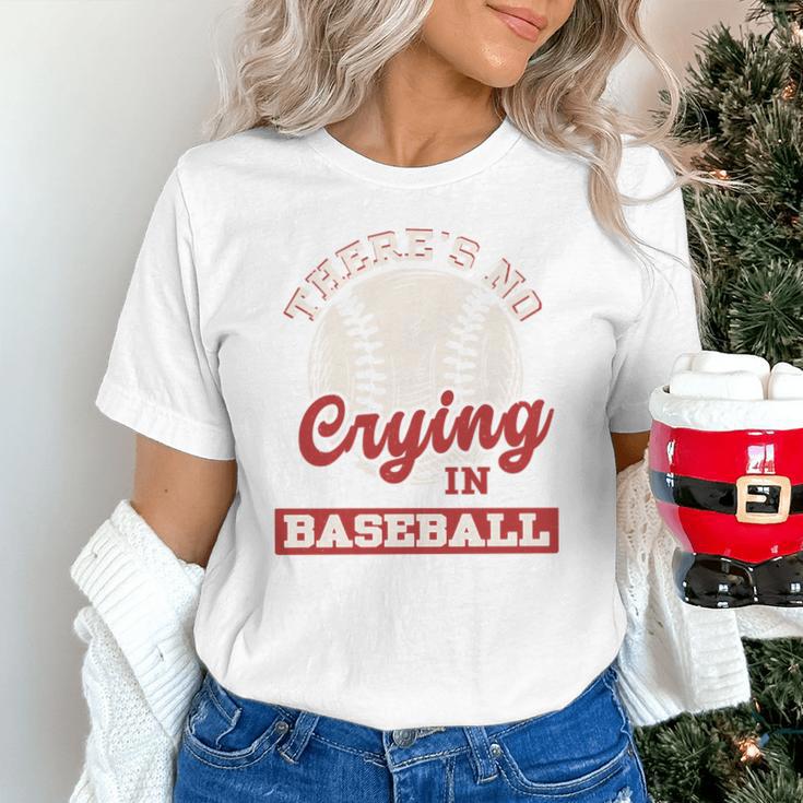 Baseball Game Day There Is No Crying In Baseball Unisex T-Shirt Baseball Game Day There Is No Crying In Baseball Unisex T-Shirt