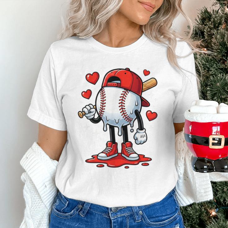 Baseball Ice Cream Drip Valentines Day Sports For Kids Boys Unisex T-Shirt Baseball Ice Cream Drip Valentines Day Sports For Kids Boys Unisex T-Shirt