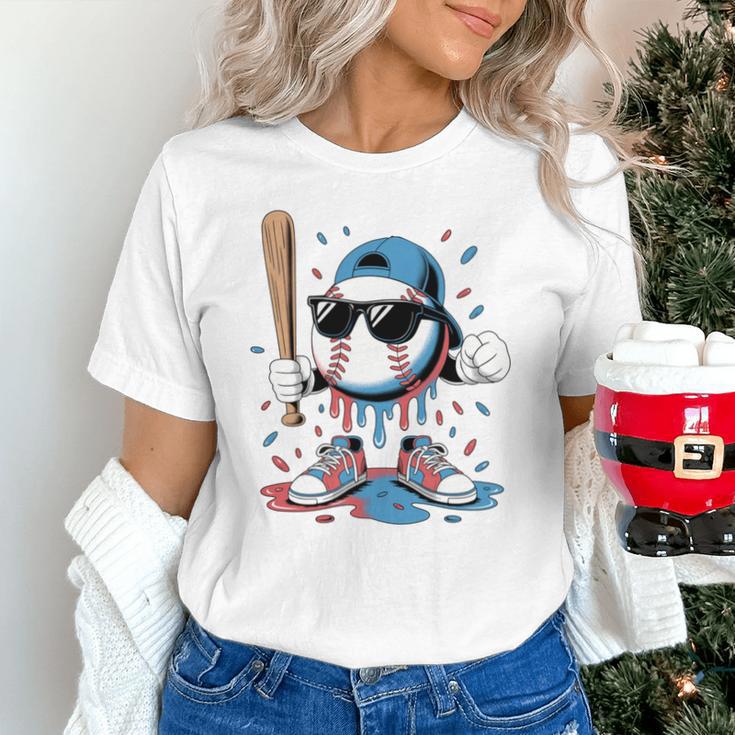 Baseball Lifestyle Apparel Youth Baseball Ice Cream Drip Unisex T-Shirt Baseball Lifestyle Apparel Youth Baseball Ice Cream Drip Unisex T-Shirt