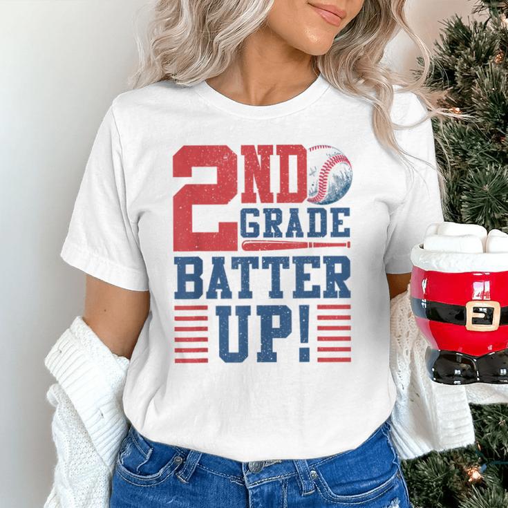 Baseball Second Grade Back To School 2nd Grade Batter Up Unisex T-Shirt Baseball Second Grade Back To School 2nd Grade Batter Up Unisex T-Shirt